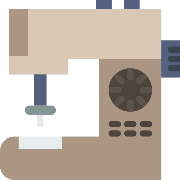 Pastel Brown Sewing Machine