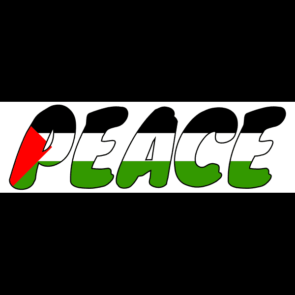 Peace Palestine Flag Decal