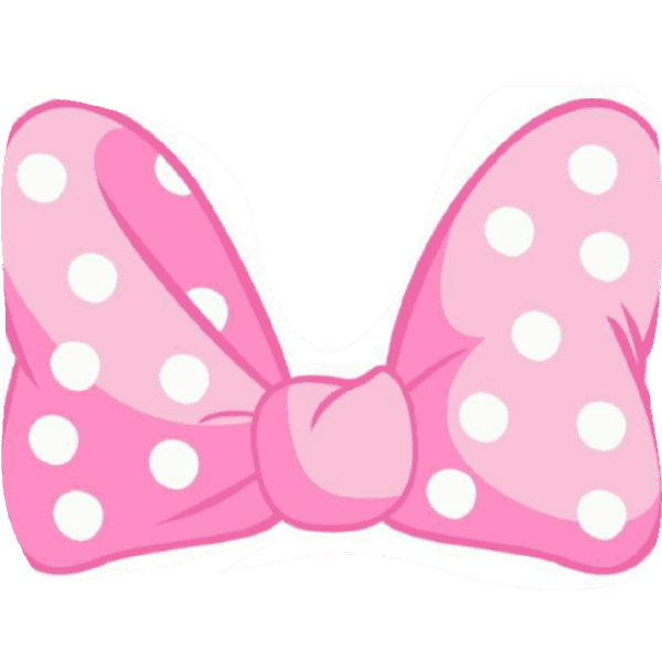 Pink Minnie Mouse Bow Free Dots