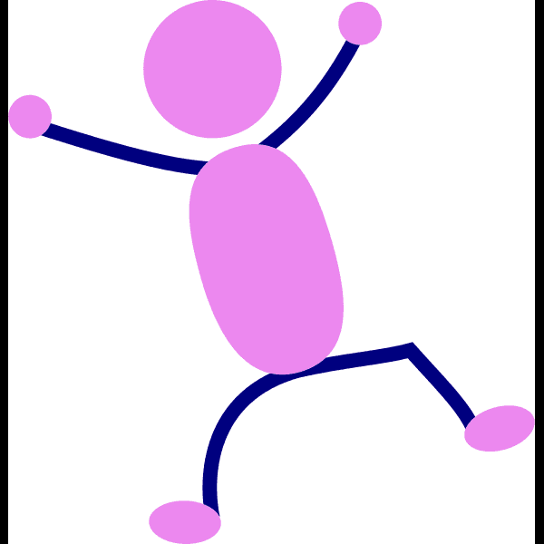 Pink Stick Figure