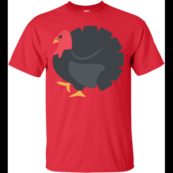 Pink Thanksgiving Shirt With Black Turkey