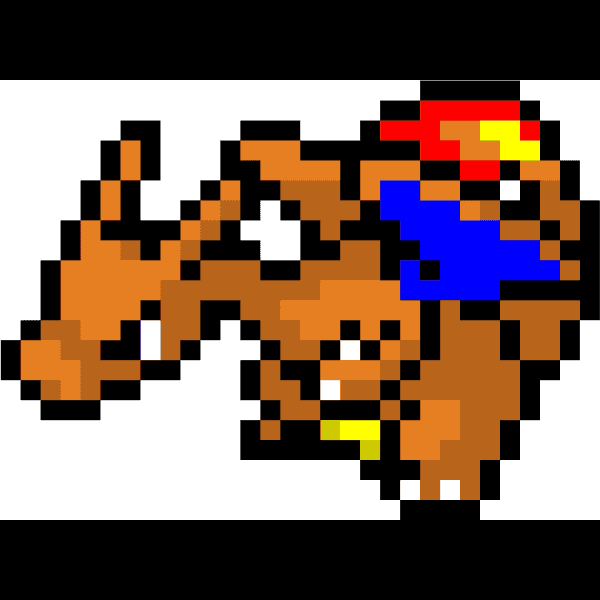 Pixelated Charizard