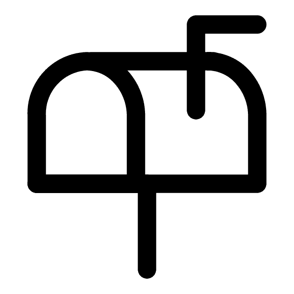 Plain Mailbox Line Art