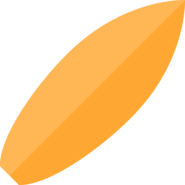 Plain Orange Surfboard