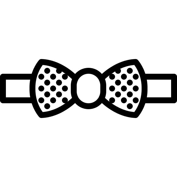 Polka Dots Design Bowtie Free Illustration