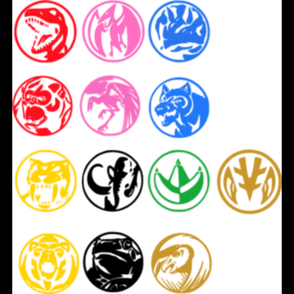 Power Rangers Colored Power Coins