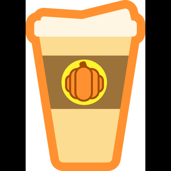 Pumpkin Spice Latte Cup Clipart