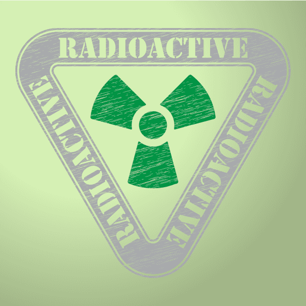 Radioactive Warning Decal