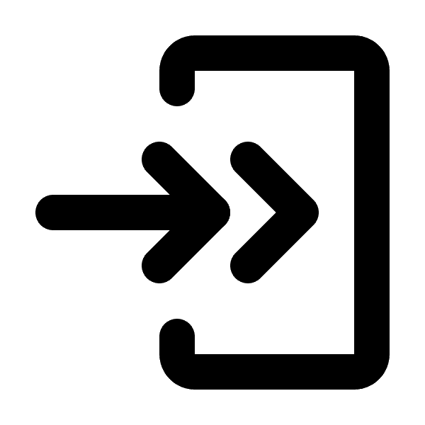 Rectangle Log In Icon