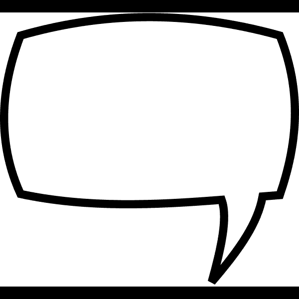 Rectangular Speech Bubble