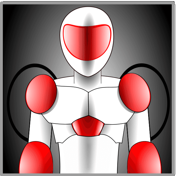 Red And Gray Robotics Avatar