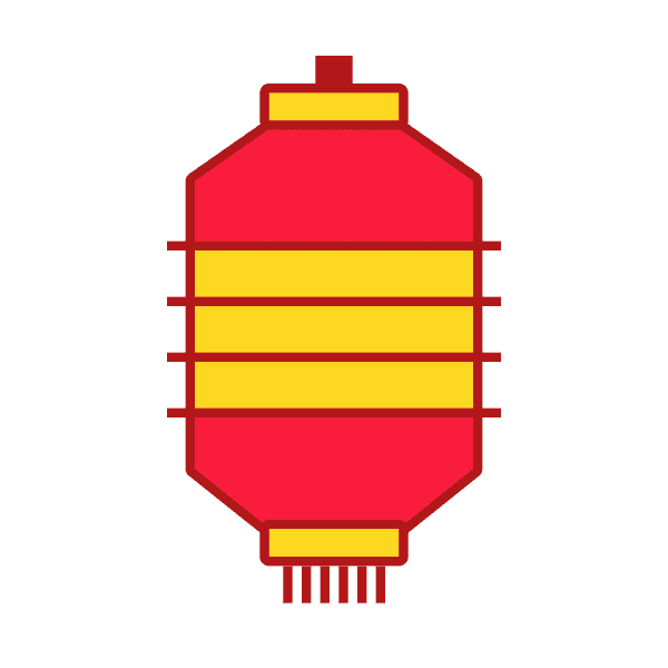 Red And Yellow Lantern Clipart