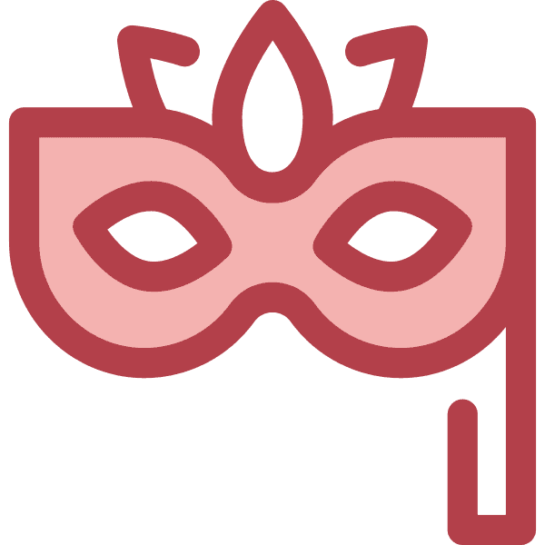 Red Carnival Mask