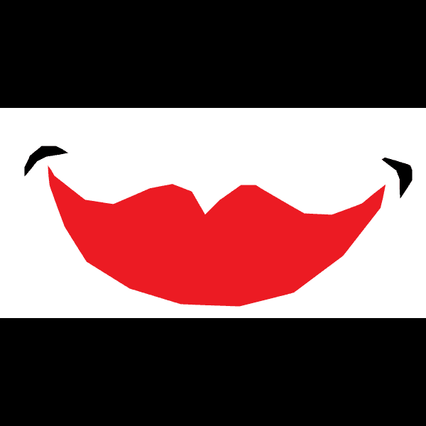 Red Lipstick Mouth Smirk