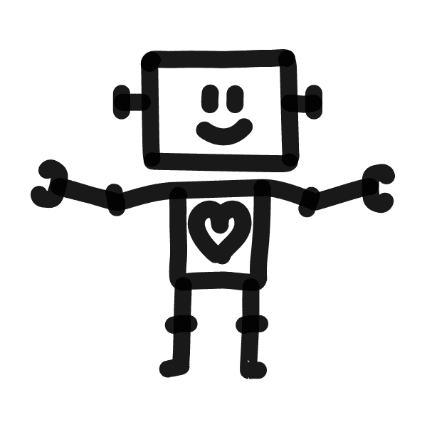 Robot Drawing With Smiling Face