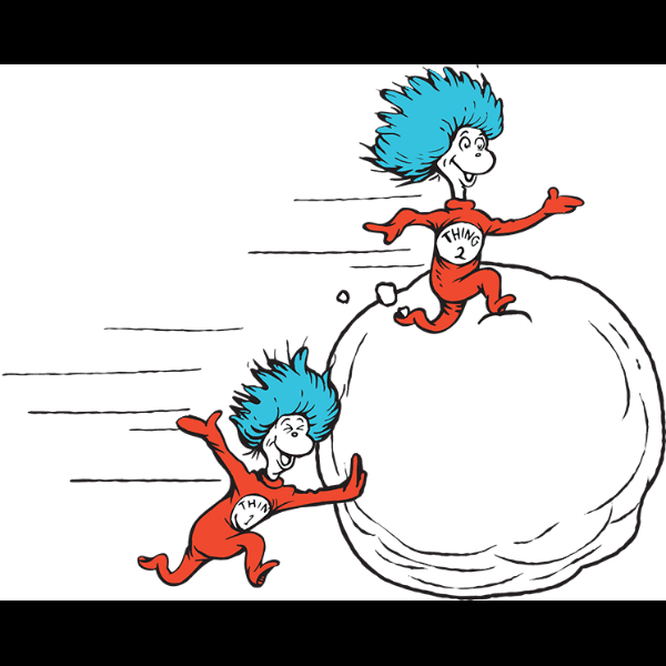 Running Thing 1 And Thing 2 Free Illustration