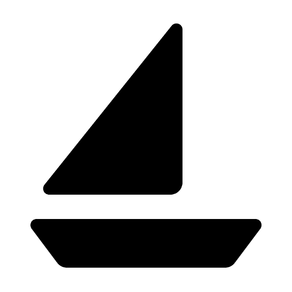 Sailboat Plain Black
