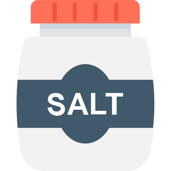 Salt Container With Label