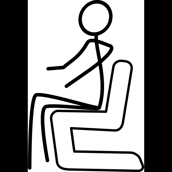 Seated Stick Figure