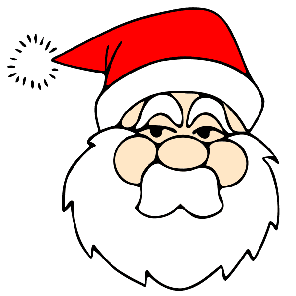 Serious Santa Face