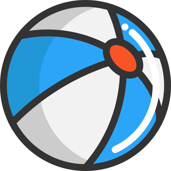 Shiny And Bouncy Beachball