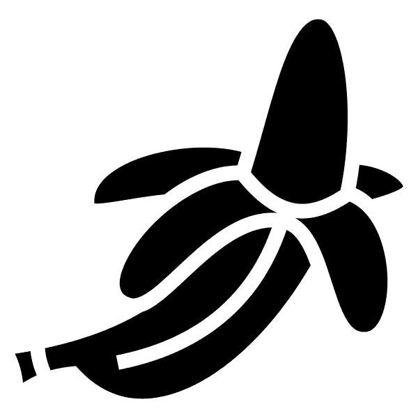 Silhouette Banana Peeled