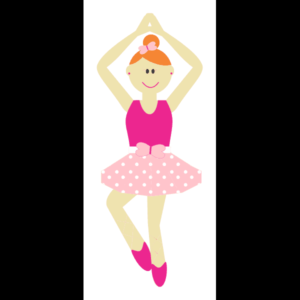 Simple Ballet Dancer Cartoon