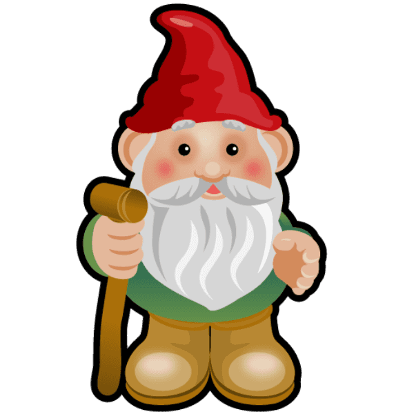 Simple Gnome Free Cartoon Drawing