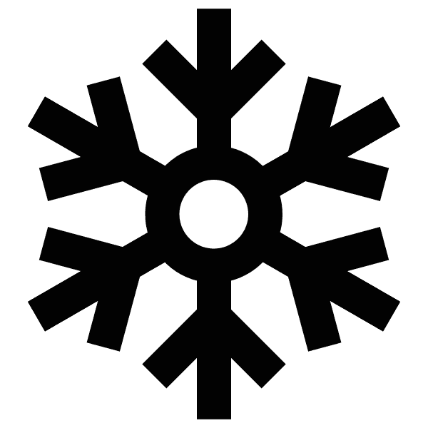 Simple Transparent Snowflake Design