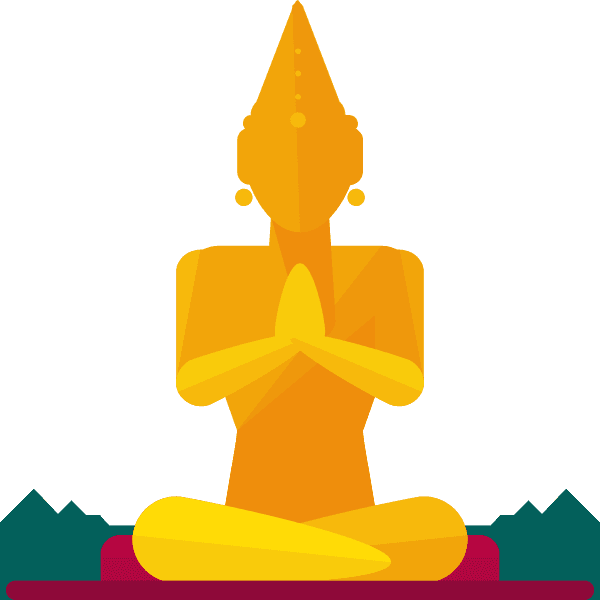 Sitting Buddha Statue Of Thailand