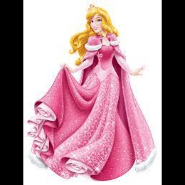 Sleeping Beauty With Sparkling Pink Dress