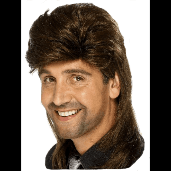 Smiling Man With Mullet Hair