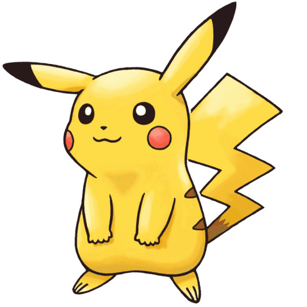 Smiling Pikachu Free Drawing