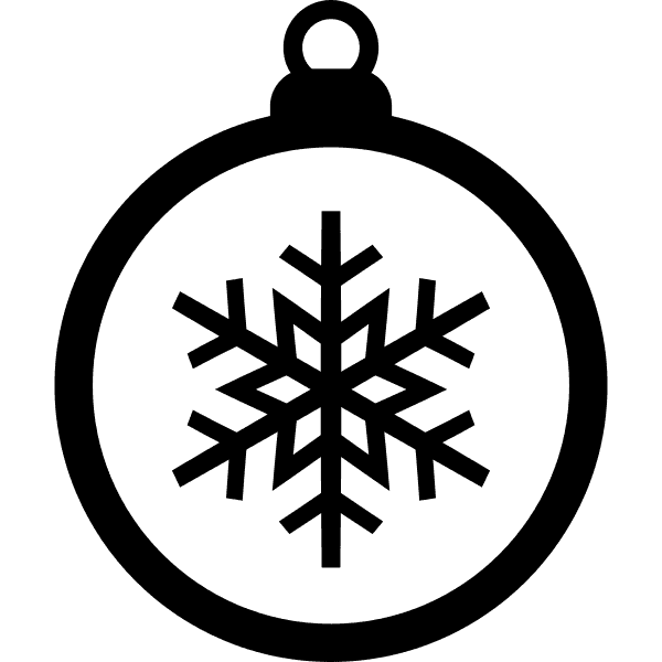 Snowflake Christmas Ball Ornament