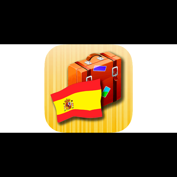 Spanish Flag With Suitcase