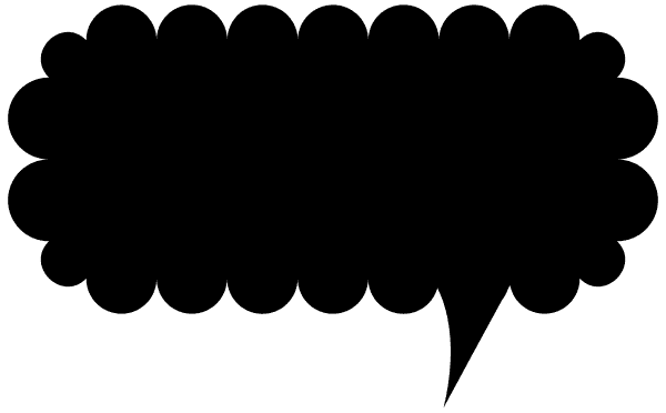 Speech Bubble Silhouette