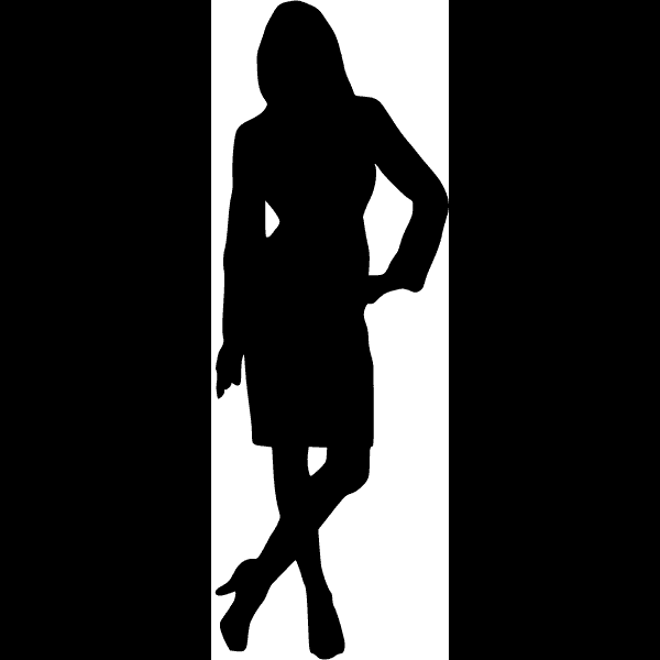 Standing Woman Silhouette