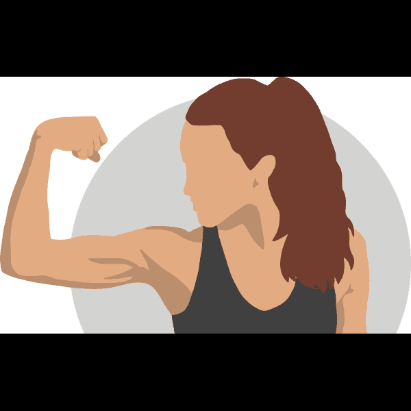 Strong Women Flexing Arms