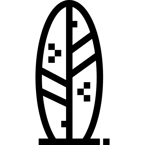 Surfboard Icon Outline