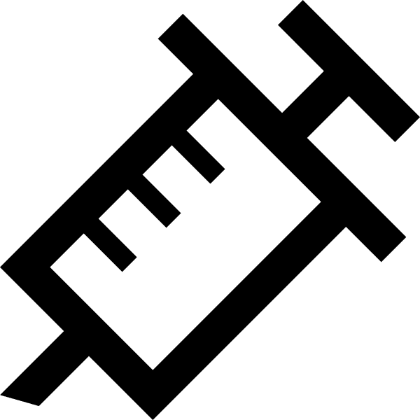Syringe With Three Black Marks