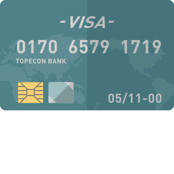 Teal Visa Credit Card