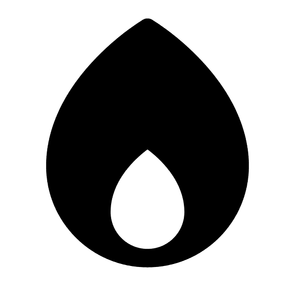Teardrop Double Flame Free