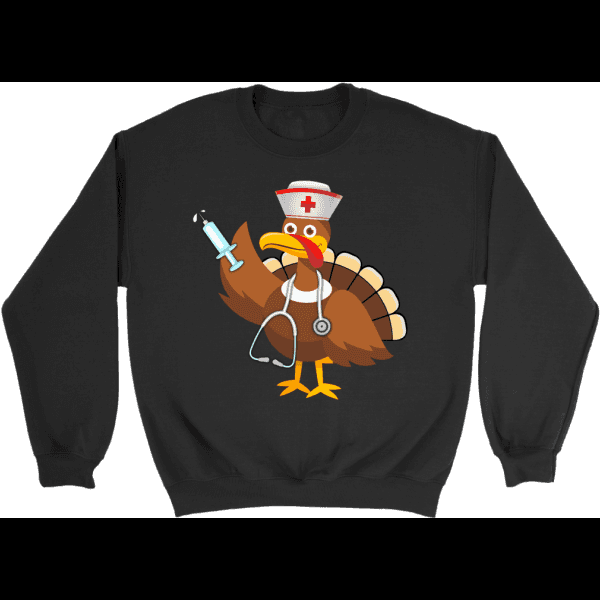 Thanksgiving Shirt With Nurse Turkey