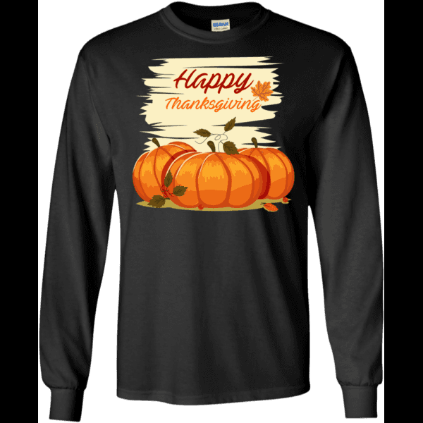 Thanksgiving Shirt With Orange Pumpkins