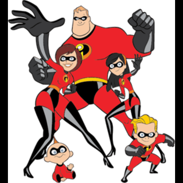 The Incredibles Family Drawing