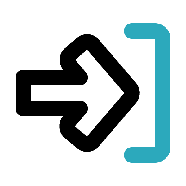 Thick Black And Teal Log In