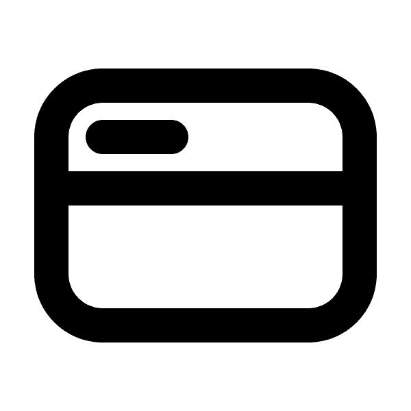 Thick Credit Card Outline