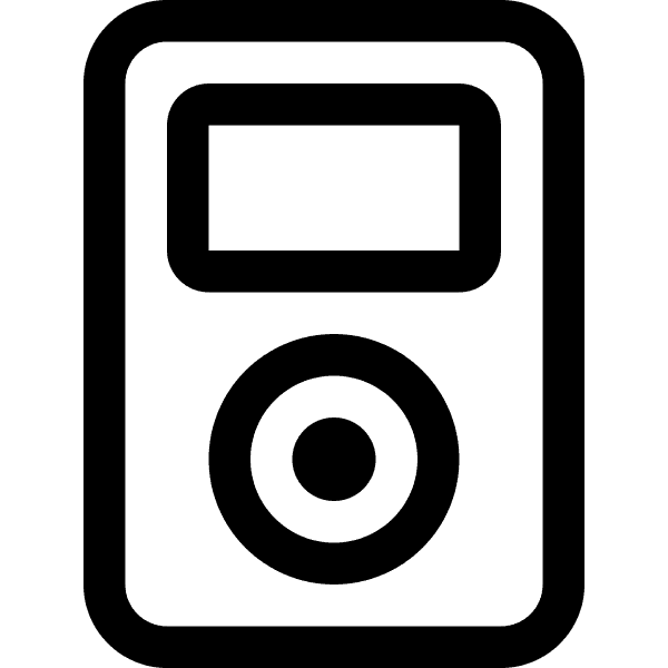 Thick Music Player Outline