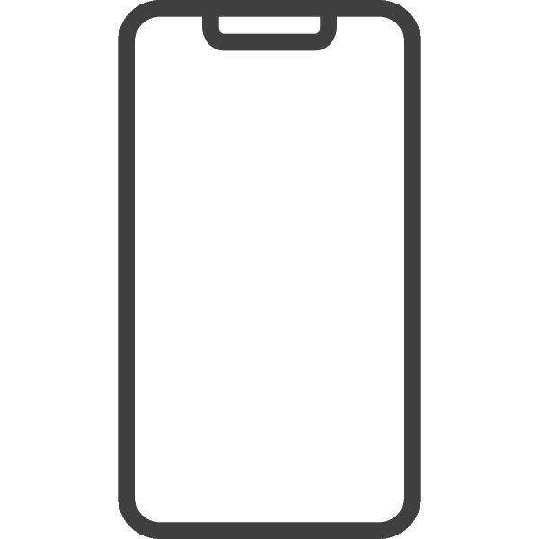 Thin Dark Gray Iphone Icon