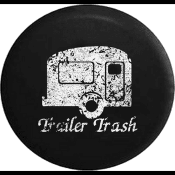 Trailer Trash Grungy Pin Design